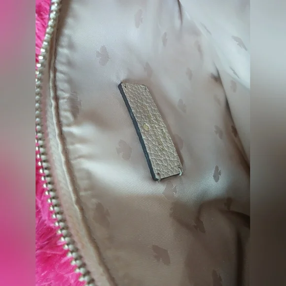 Kate Spade Crossbody, Cream and White Purse, Pebble Leather Bag - Picture 5 of 7